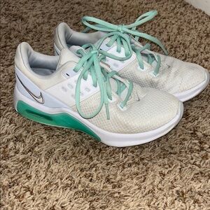 Nike Women's White and Mint Sneakers